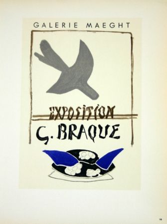 Litografía Braque - Exposition G Braque