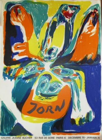 Cartel Jorn - Exposition Galerie Jeanne Bucher 70-71
