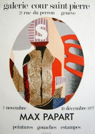 Litografía Papart - Exposition genvève 1976