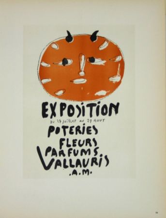 Litografía Picasso (After) - Exposition Poteries Fleurs Parfums 1948