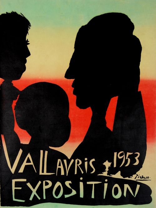 Litografía Picasso - Exposition Vallauris 1953