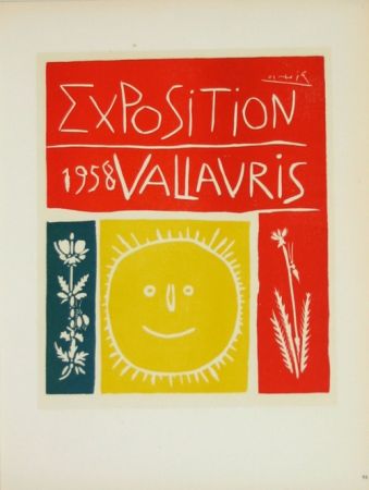 Litografía Picasso (After) - Exposition  Vallauris 1958