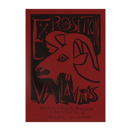 Litografía Picasso - Exposition Vallauris, Maison de la Pensée Française, Paris , 1952