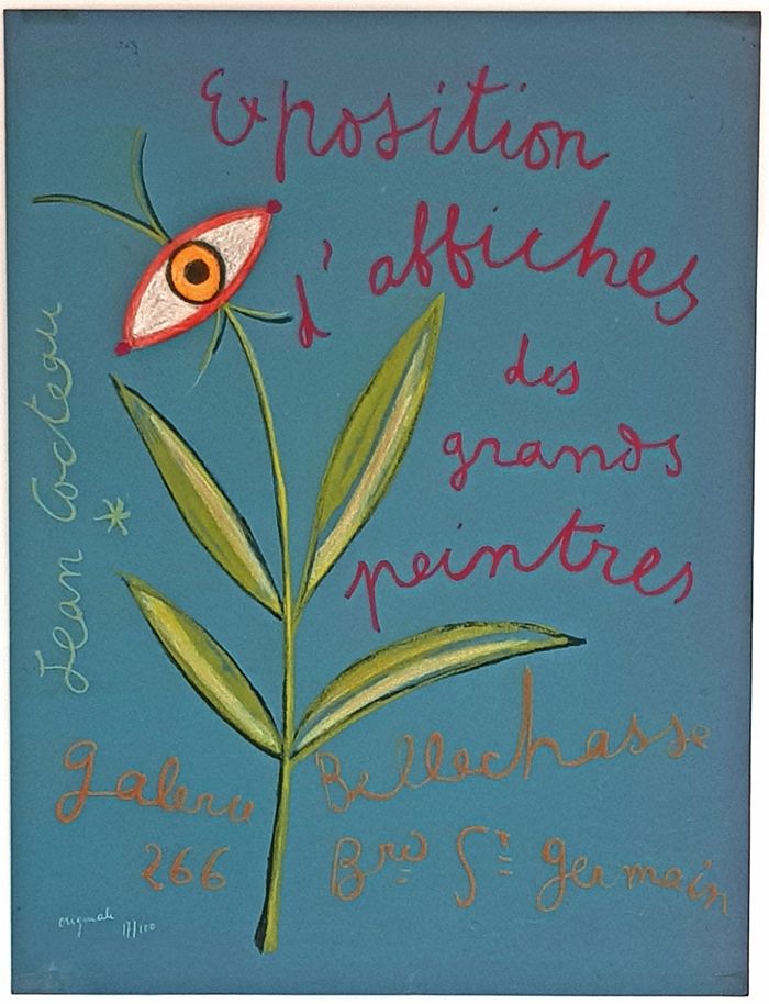 Litografía Cocteau - Expositions D'affiches des Grands Peintre 