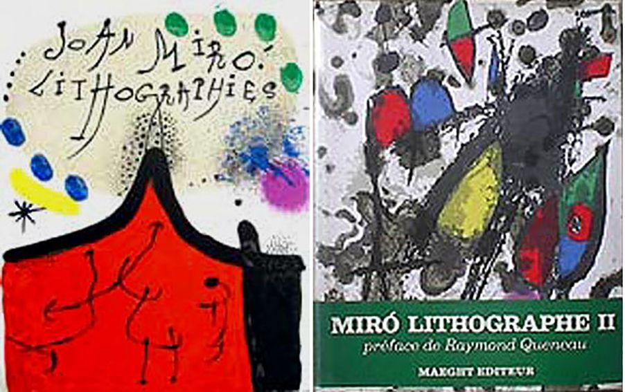 Libro Ilustrado Miró - F. Mourlot. - P. Cramer: MIRO LITHOGRAPHE I - IV. 1930 - 1972 (catalogue raisonné des lithographies 1930-1972)
