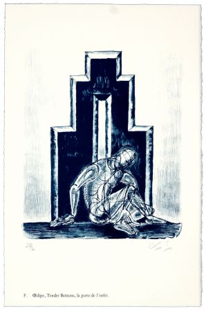 Litografía Nørgaard - F. Œdipe, Tender Bottoms, la porte de l'enfer.