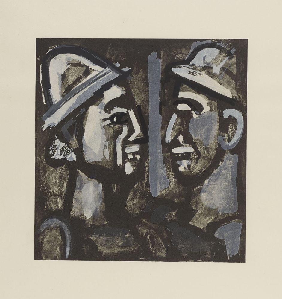 Litografía Rouault - FACE A FACE, 1933 