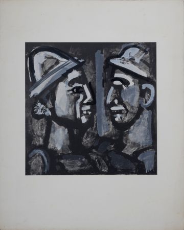 Litografía Rouault - Face à Face