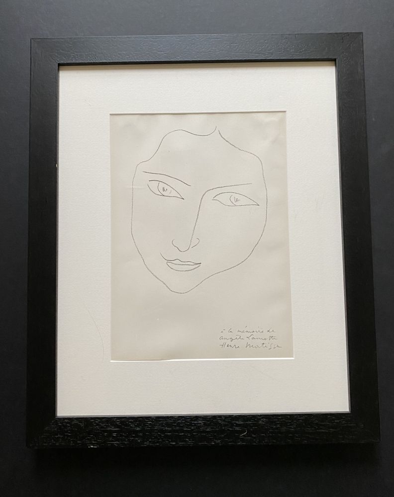 Litografía Matisse - Facing Woman 