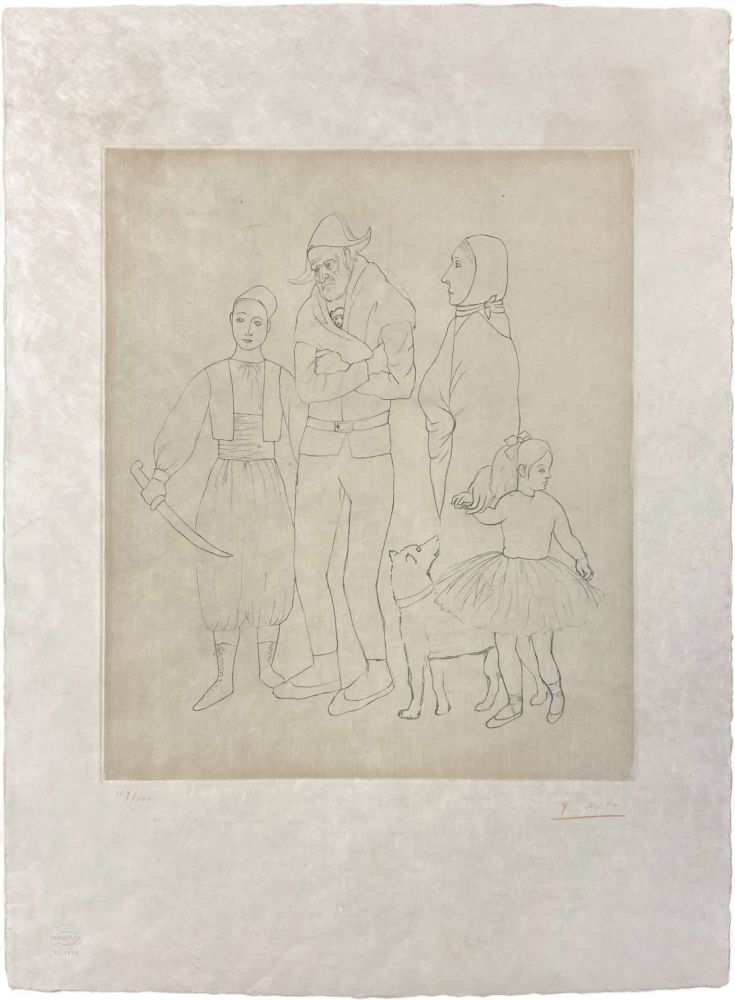 Grabado Picasso - Famille des Saltimbanques