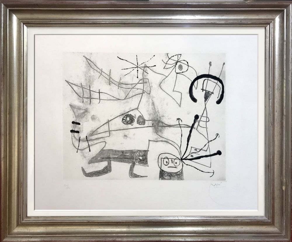 Aguatinta Miró - Femme-Oiseau I