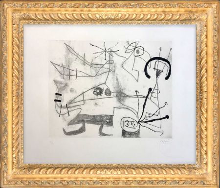 Aguatinta Miró -  Femme-Oiseau I