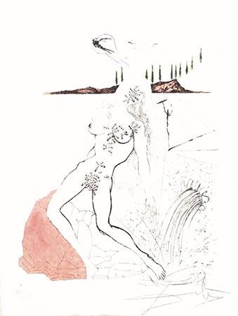 Grabado Dali - Femme a la Fontaine (Woman at the Fountain)