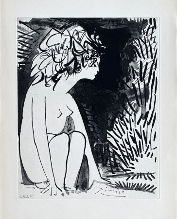 Grabado Picasso - Femme assise