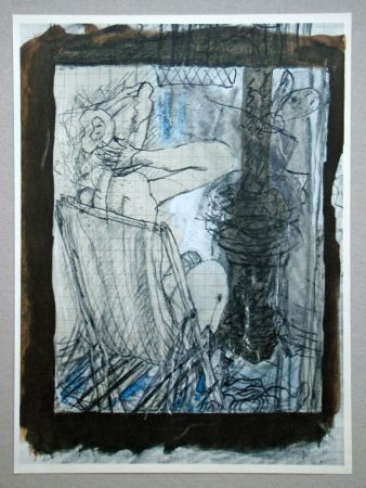 Litografía Braque (After) - Femme assise