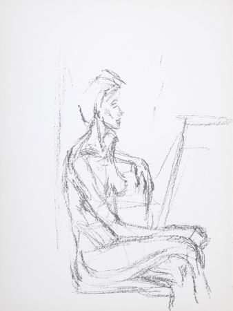 Litografía Giacometti - Femme assise, 1961