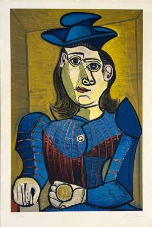 Litografía Picasso - Femme assise ( Dora Maar)
