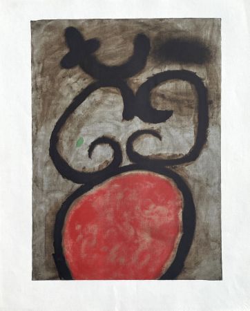 Litografía Miró (After) - Femme assise I