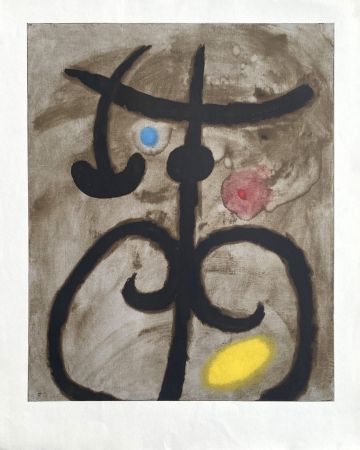 Litografía Miró (After) - Femme assise II