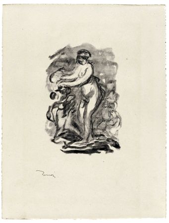 Litografía Renoir - Femme au cep de vigne