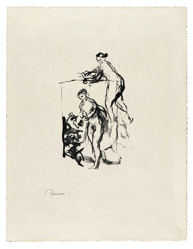 Litografía Renoir - Femme au cep de vigne, 3e variante