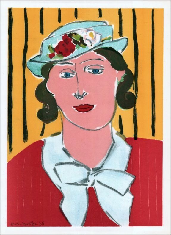 Litografía Matisse - Femme au chapeau