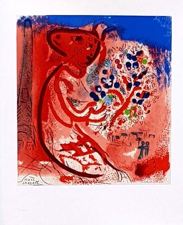 Litografía Chagall - Femme au Double Profil