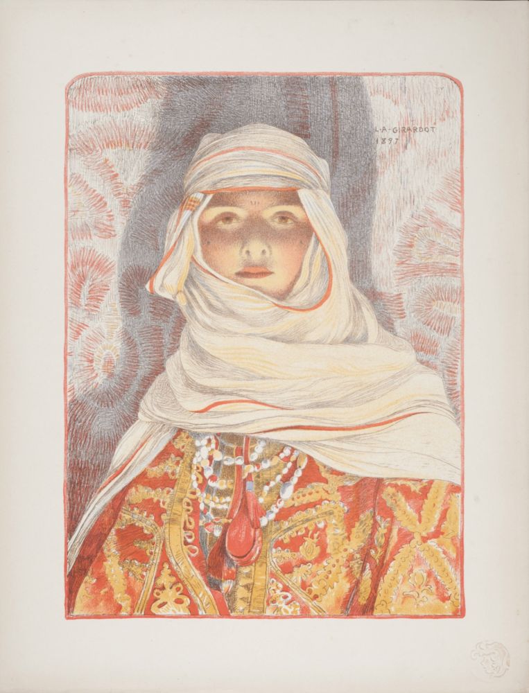 Litografía Girardot - Femme du Riff, 1897