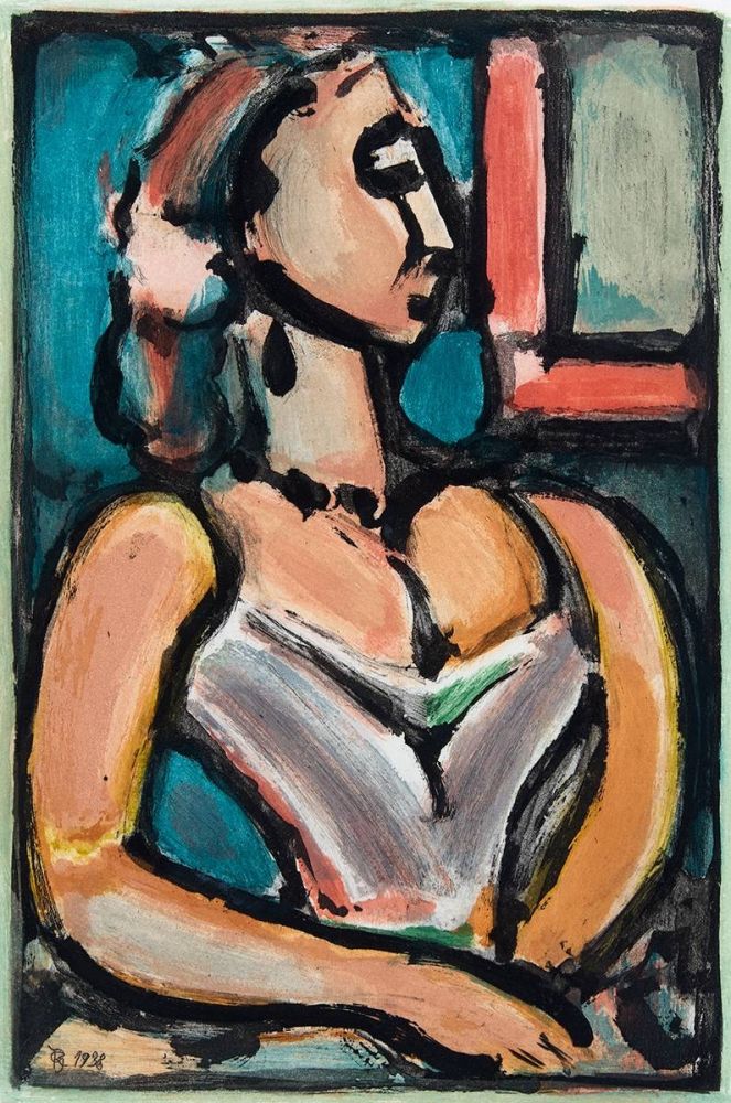 Aguatinta Rouault - Femme fiere