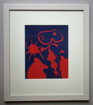 Linograbado Miró - Femme pour XXe Siècle