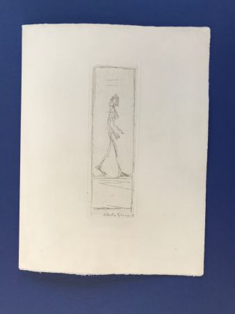 Aguafuerte Giacometti - Femme qui marche 1955