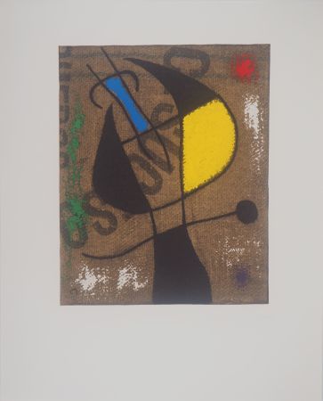 Litografía Miró - Femme à la victoire