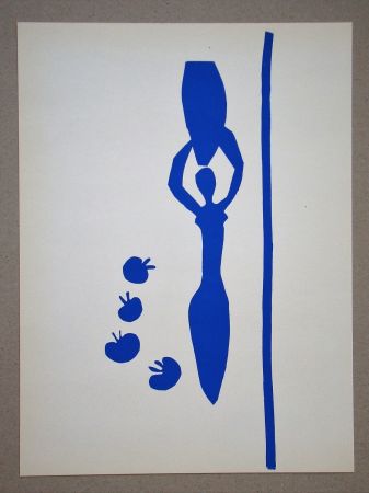 Litografía Matisse (After) - Femme à l'amphore et grenades- 1953
