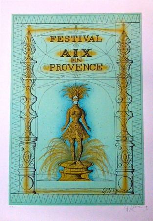 Litografía Carzou - Festival Aix en Provence