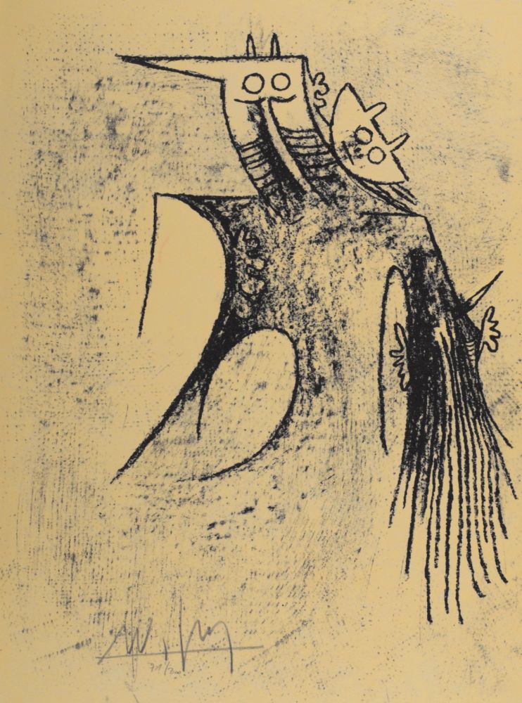 Litografía Lam - Figures, 1979 - Hand-signed