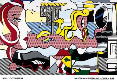 Cartel Lichtenstein - Figures in Landscape