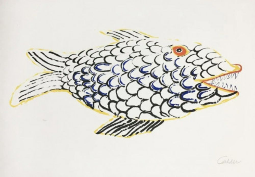 Litografía Calder - Fish