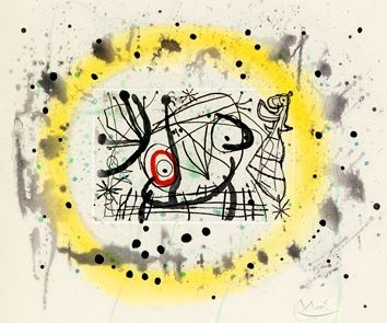 Grabado Miró - Fissures