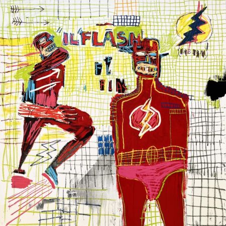 Serigrafía Basquiat - Flash in Naples