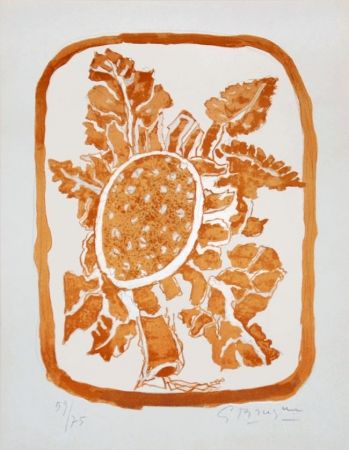 Litografía Braque - Fleur d'automne (Autumn Flower)
