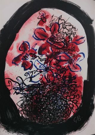 Litografía Braque - Fleurs