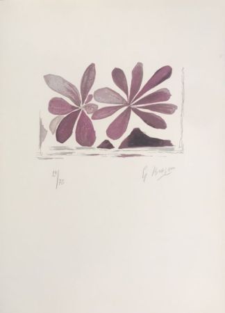 Litografía Braque - Fleurs de l'air 