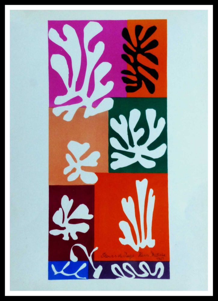 Litografía Matisse (After) - FLEURS DE NEIGNE
