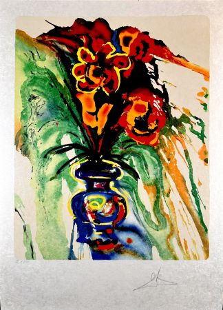 Litografía Dali - Fleurs Surréalistes Gala's Bouquet