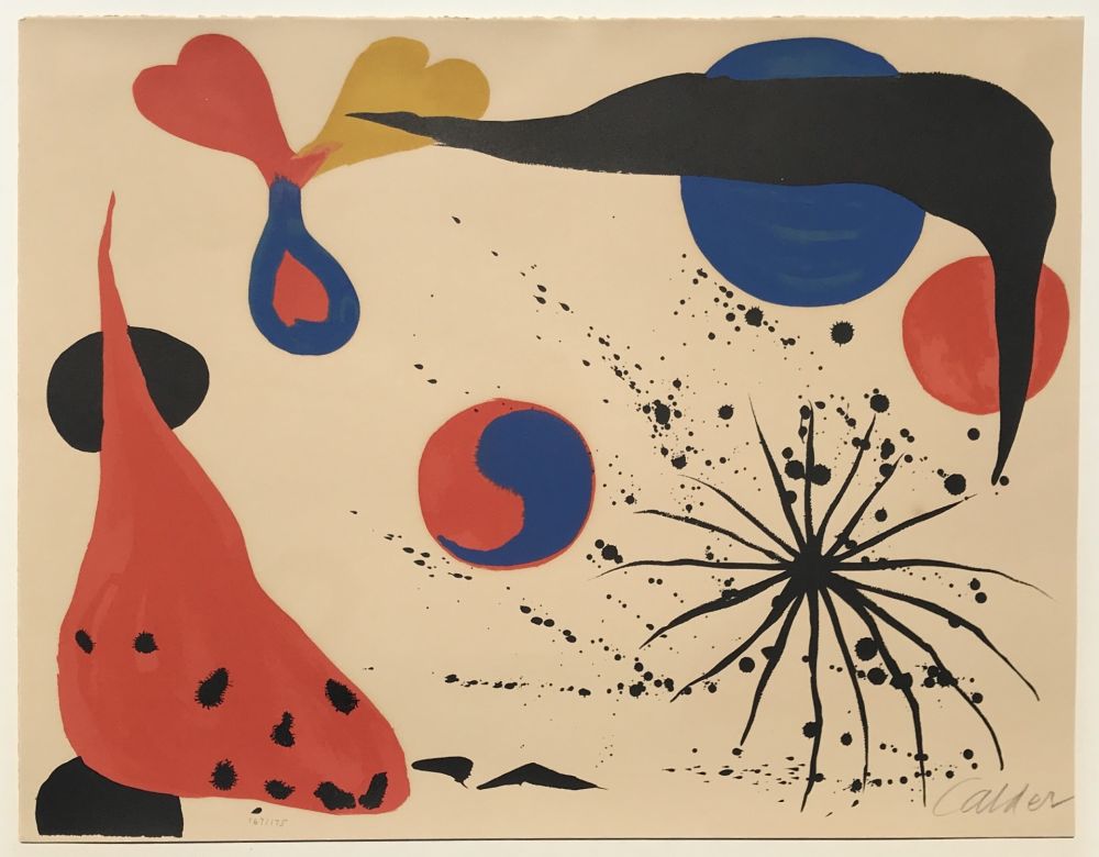 Litografía Calder - Flies in the Spider Web