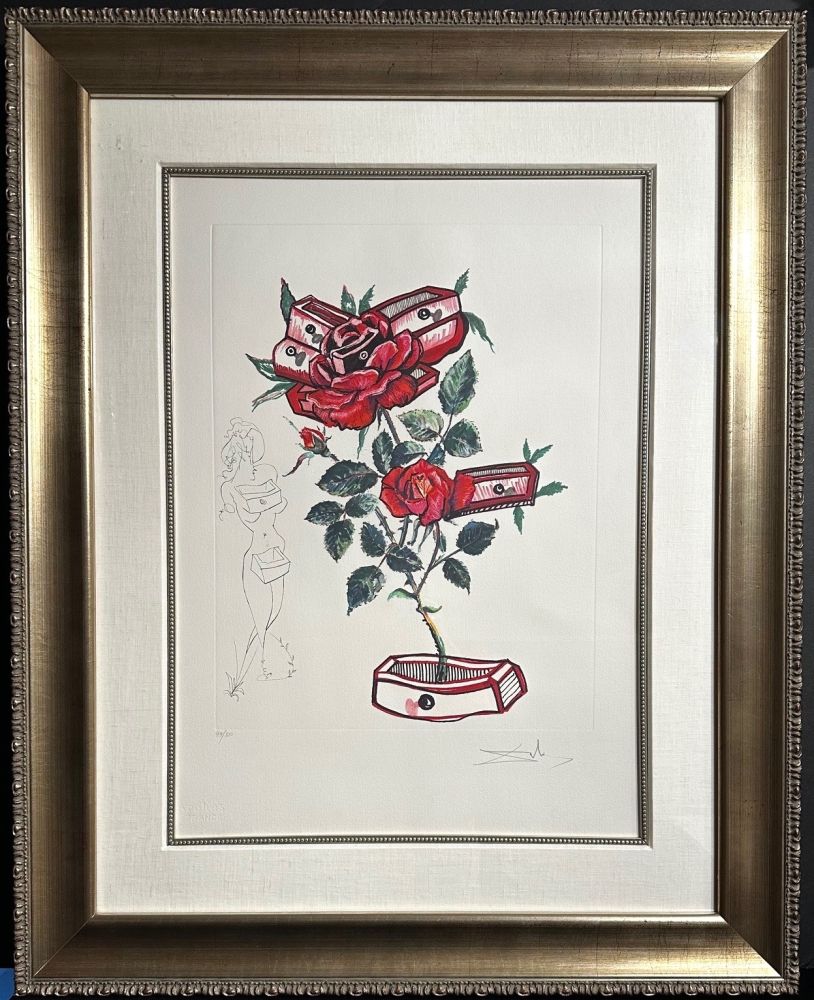 Grabado Dali - Florals Rose