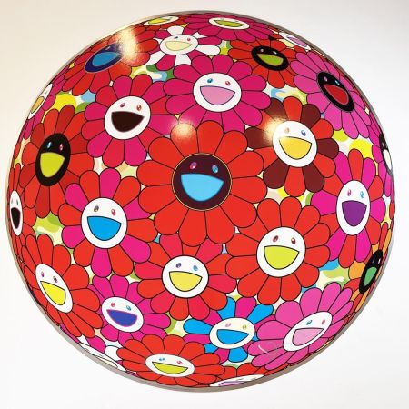 Offset Murakami - Flowerball (3D) - Red, pink, Blue