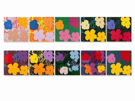 Serigrafía Warhol (After) - Flowers