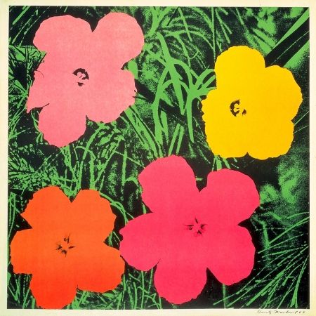 Litografía Warhol - Flowers 1964