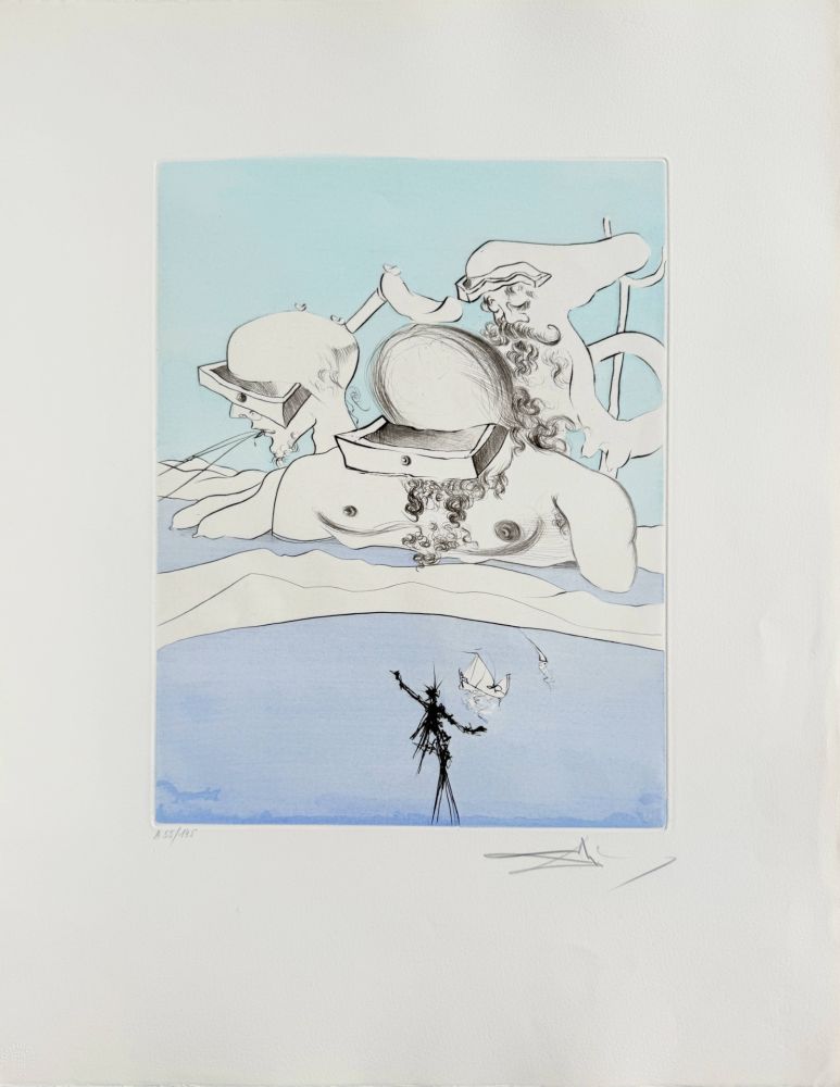 Aguafuerte Dali - Flung Out Like a Fag-end by the Big-Wigs